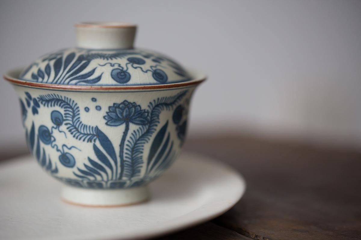 muted qinghua gaiwan fish 4 | BITTERLEAF TEAS muted qinghua gaiwan fish 4 | BITTERLEAF TEAS