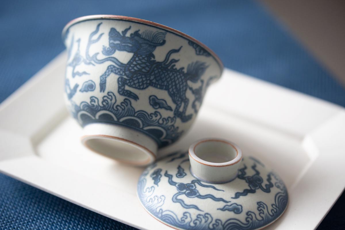 muted qinghua gaiwan qilin 4 | BITTERLEAF TEAS muted qinghua gaiwan qilin 4 | BITTERLEAF TEAS
