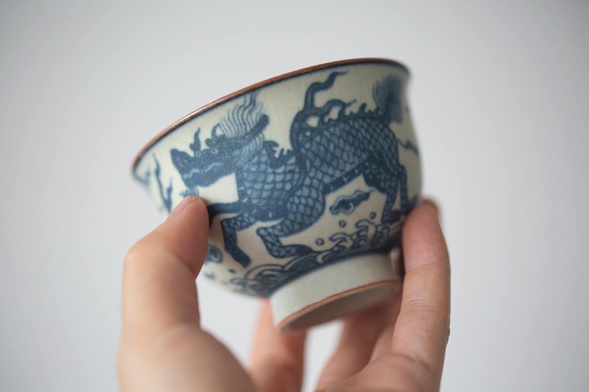 muted qinghua teacup 7 | BITTERLEAF TEAS