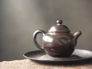 black pearl wood fired jianshui zitao teapot crane 3 | BITTERLEAF TEAS