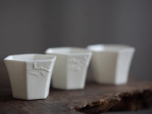 hex relief teacup 4 | BITTERLEAF TEAS