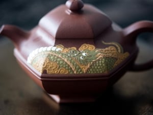 liu fang shuang xian hehuan dicaoqing clay yixing teapot 7 | BITTERLEAF TEAS