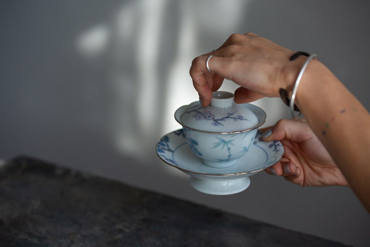 zephyr silver bound 3 friends gaiwan 14 | BITTERLEAF TEAS zephyr silver bound 3 friends gaiwan 14 | BITTERLEAF TEAS