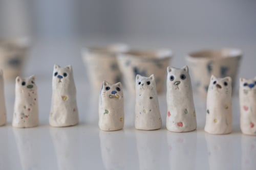 Finger Cat Tea Pet