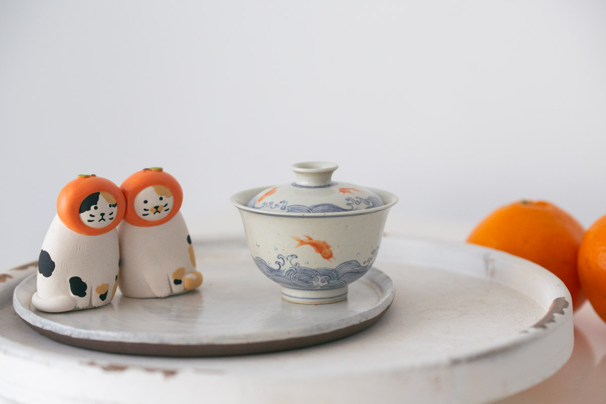 azure gaiwan goldfish 1 | BITTERLEAF TEAS azure gaiwan goldfish 1 | BITTERLEAF TEAS