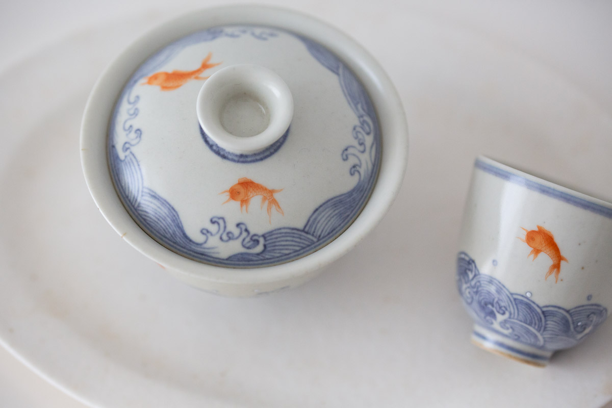 azure gaiwan goldfish 3 | BITTERLEAF TEAS azure gaiwan goldfish 3 | BITTERLEAF TEAS