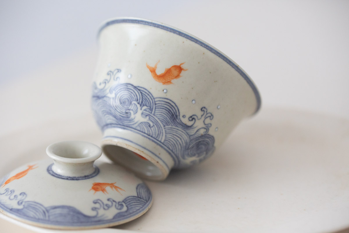 azure gaiwan goldfish 5 | BITTERLEAF TEAS azure gaiwan goldfish 5 | BITTERLEAF TEAS