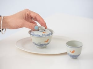 azure gaiwan goldfish 6 | BITTERLEAF TEAS