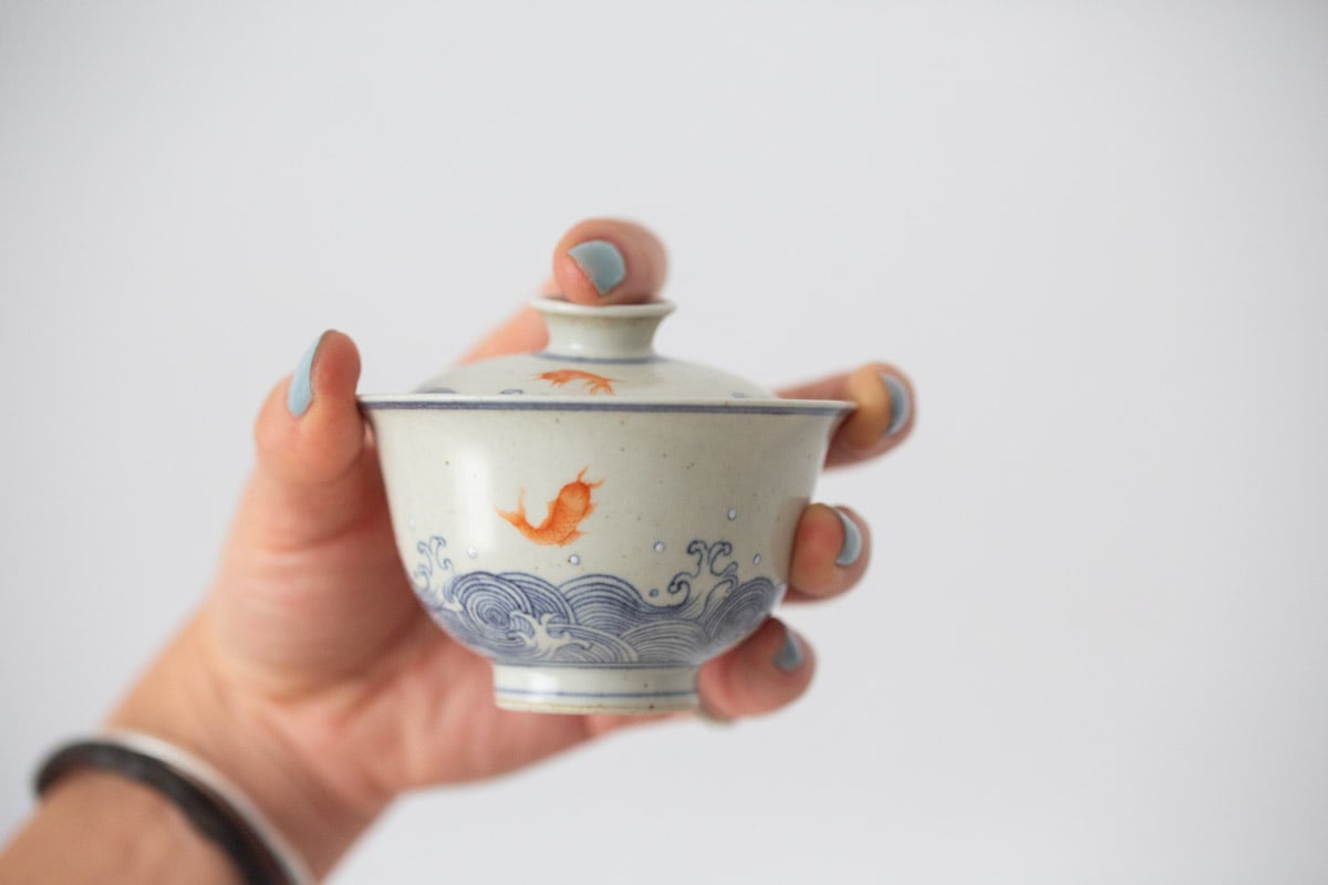 azure gaiwan goldfish 7 | BITTERLEAF TEAS azure gaiwan goldfish 7 | BITTERLEAF TEAS