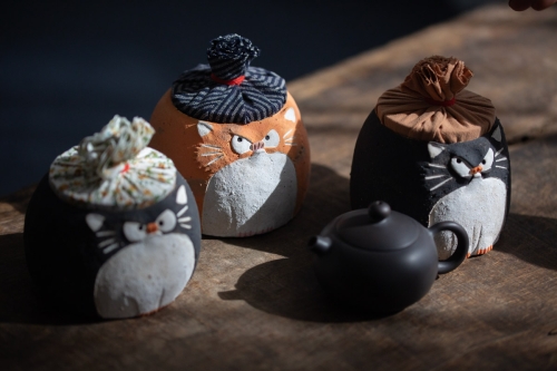 Catzilla Tea Jar