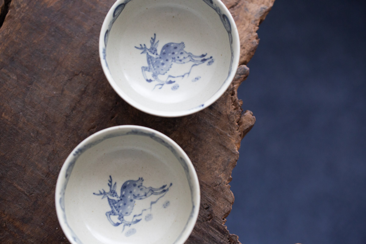 azure qinghua teacup deer 1 | BITTERLEAF TEAS azure qinghua teacup deer 1 | BITTERLEAF TEAS