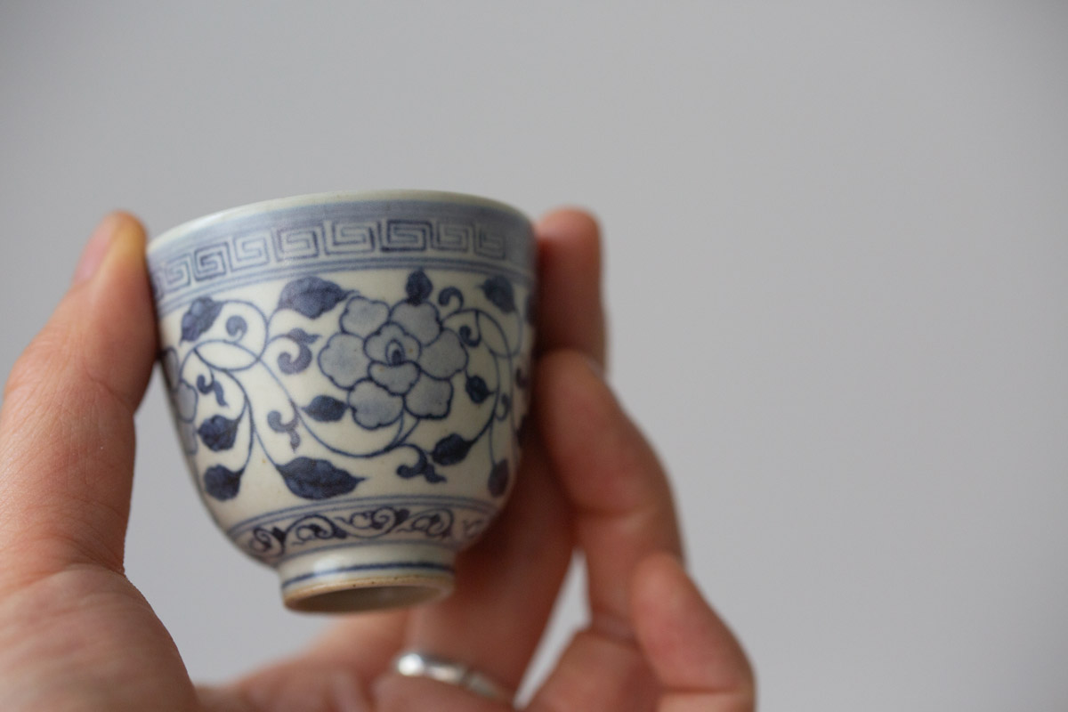 azure qinghua teacup gaiwan vine 13 | BITTERLEAF TEAS azure qinghua teacup gaiwan vine 13 | BITTERLEAF TEAS