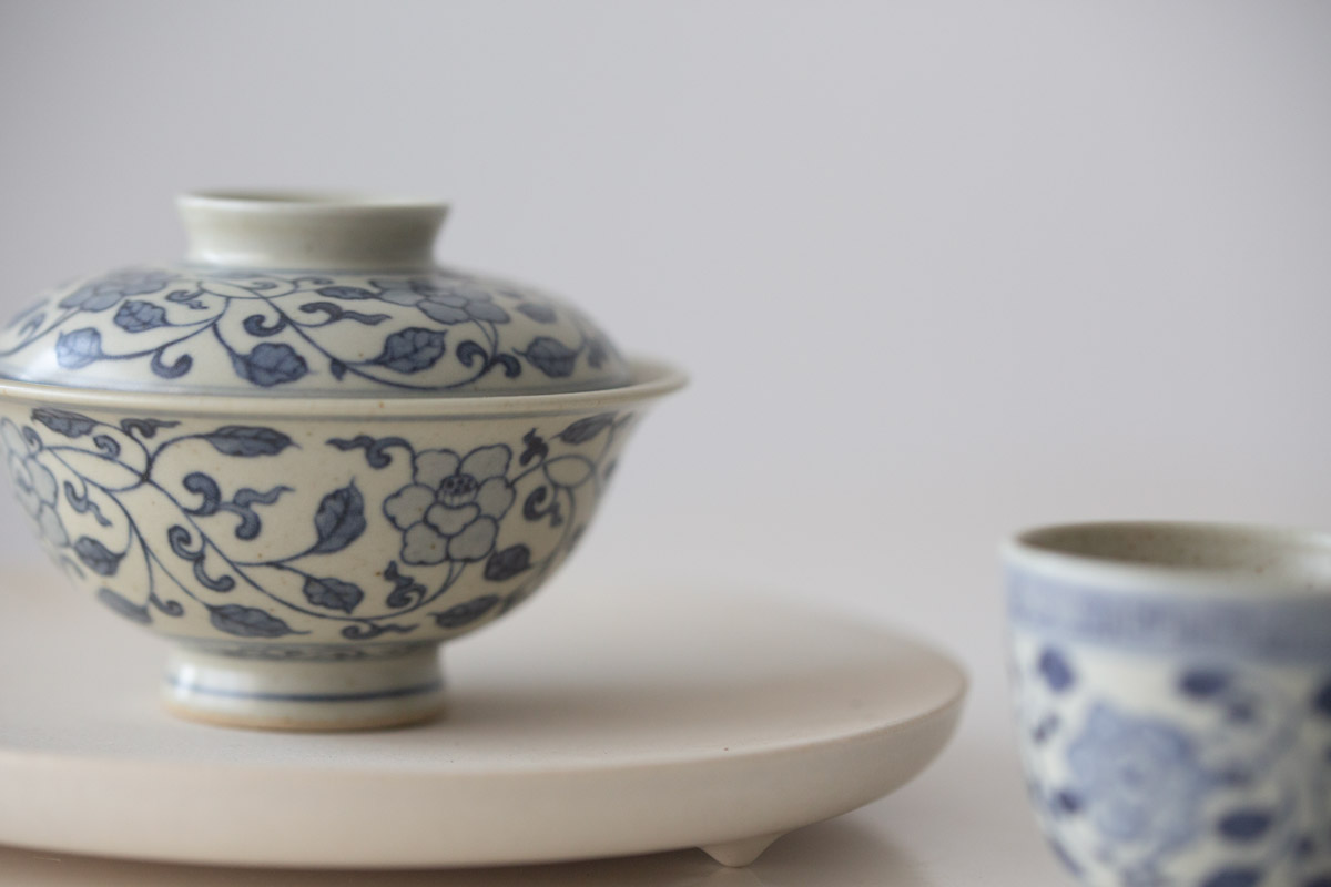 azure qinghua teacup gaiwan vine 16 | BITTERLEAF TEAS azure qinghua teacup gaiwan vine 16 | BITTERLEAF TEAS