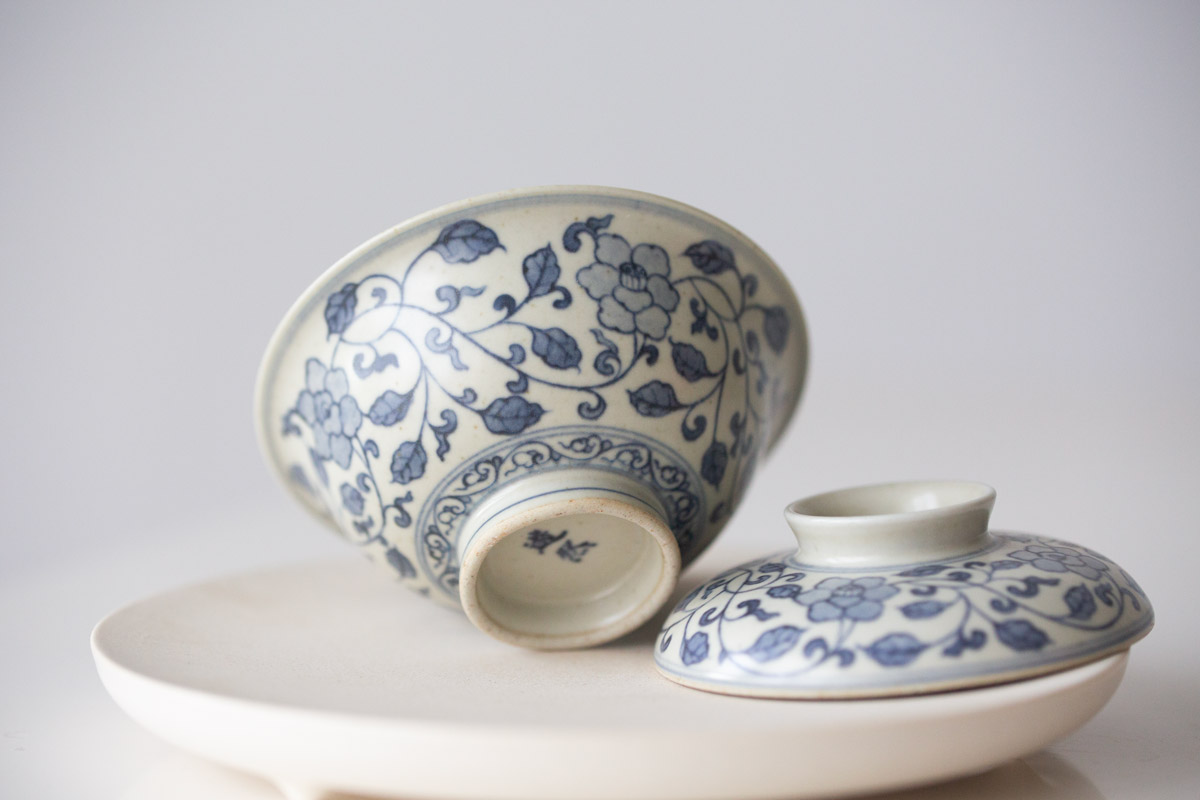azure qinghua teacup gaiwan vine 5 | BITTERLEAF TEAS azure qinghua teacup gaiwan vine 5 | BITTERLEAF TEAS