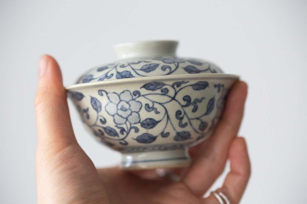 azure qinghua teacup gaiwan vine 7 | BITTERLEAF TEAS azure qinghua teacup gaiwan vine 7 | BITTERLEAF TEAS