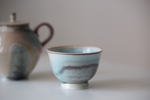 Chameleon Soda Ash Wood Fired Teacup I