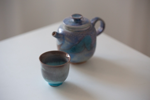 Chameleon Soda Ash Wood Fired Teacup II - Image 10
