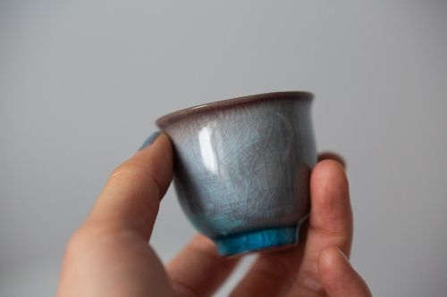 Chameleon Soda Ash Wood Fired Teacup II - Image 4