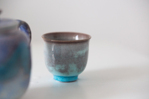 Chameleon Soda Ash Wood Fired Teacup II - Image 6