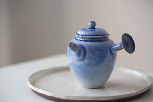 Chameleon Soda Ash Wood Fired Teapot VIII