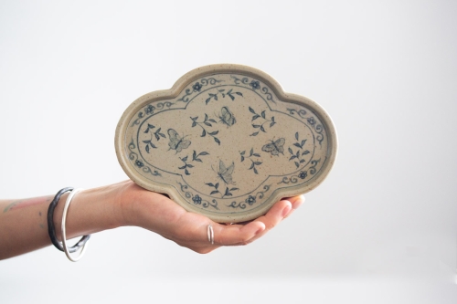 Qinghua Revival Tea Tray