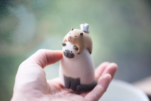 Capybara Tea Meowster Tea Pet