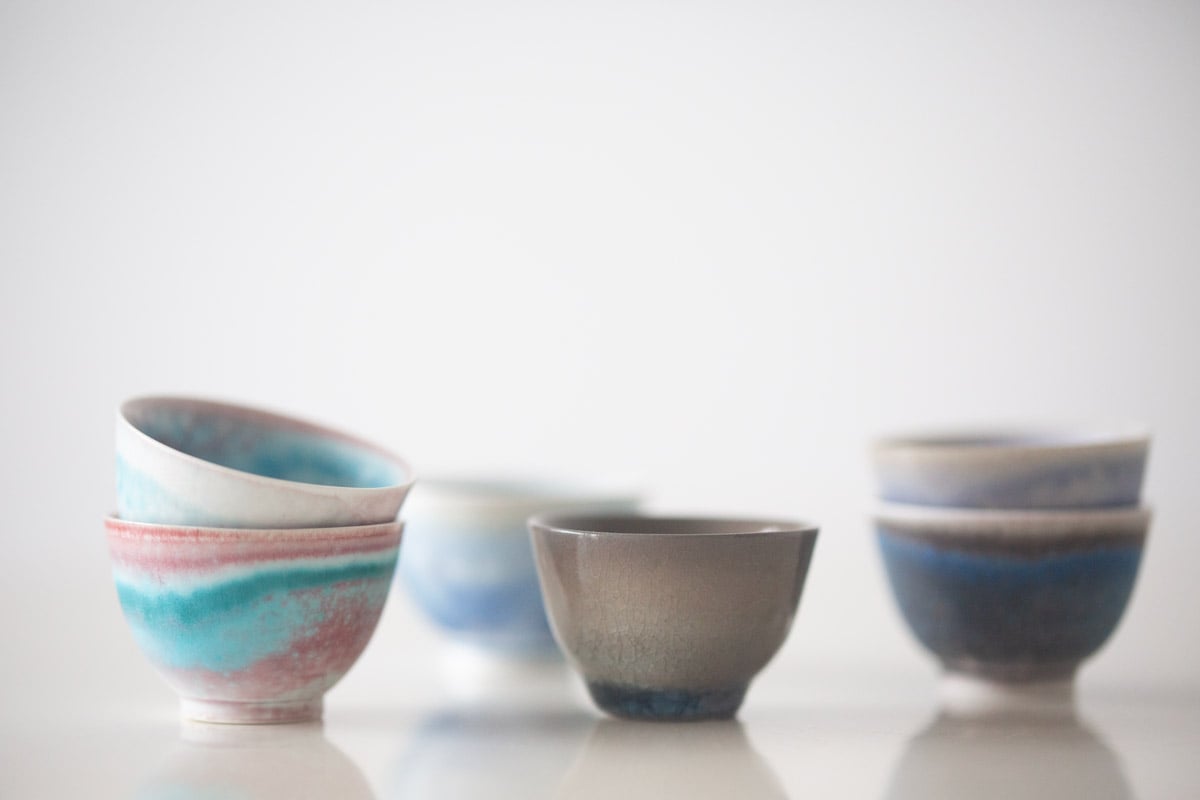 chameleon soda ash wood fired mini teacup 2 1 | BITTERLEAF TEAS chameleon soda ash wood fired mini teacup 2 1 | BITTERLEAF TEAS