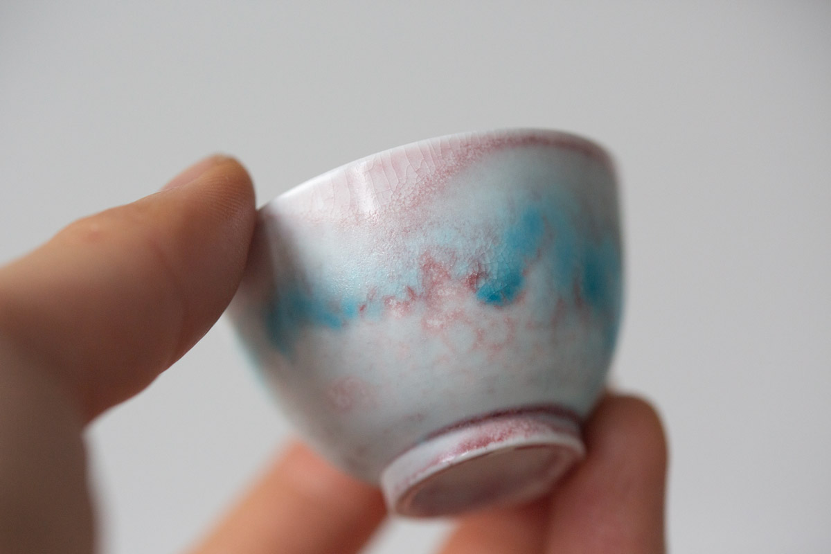 chameleon soda ash wood fired mini teacup 2 4 | BITTERLEAF TEAS chameleon soda ash wood fired mini teacup 2 4 | BITTERLEAF TEAS