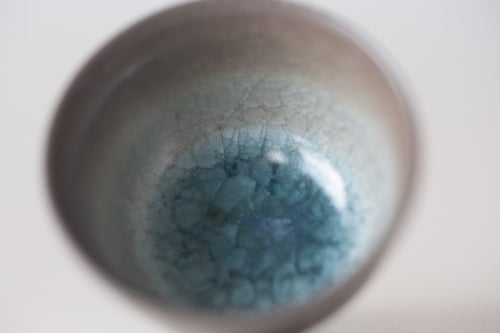 chameleon soda ash wood fired mini teacup 3 3 | BITTERLEAF TEAS