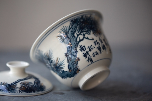 Gilded Qinghua Gaiwan - Image 2