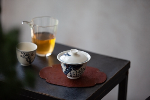 Gilded Qinghua Gaiwan - Image 16