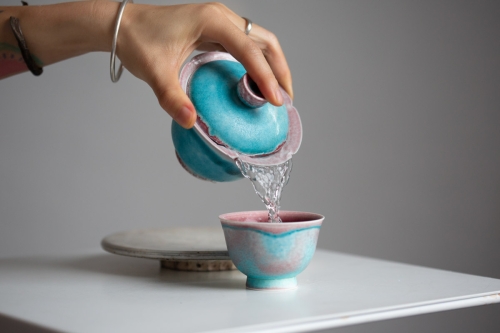 Chameleon Soda Ash Wood Fired Gaiwan II - Image 5