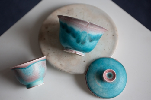 Chameleon Soda Ash Wood Fired Gaiwan II - Image 9