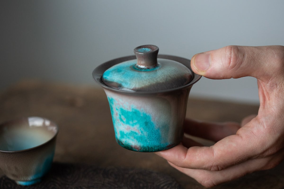 chameleon soda ash wood fired gaiwan 6 10 | BITTERLEAF TEAS chameleon soda ash wood fired gaiwan 6 10 | BITTERLEAF TEAS