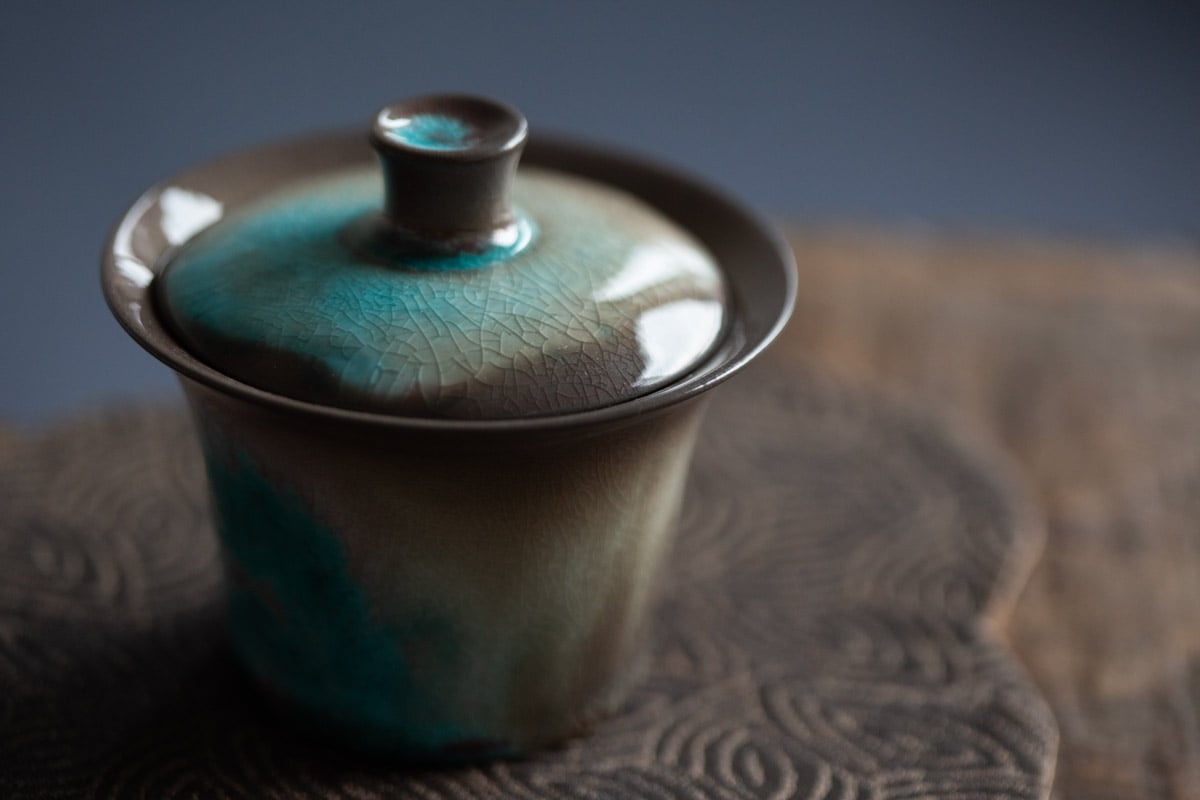 chameleon soda ash wood fired gaiwan 6 2 | BITTERLEAF TEAS chameleon soda ash wood fired gaiwan 6 2 | BITTERLEAF TEAS