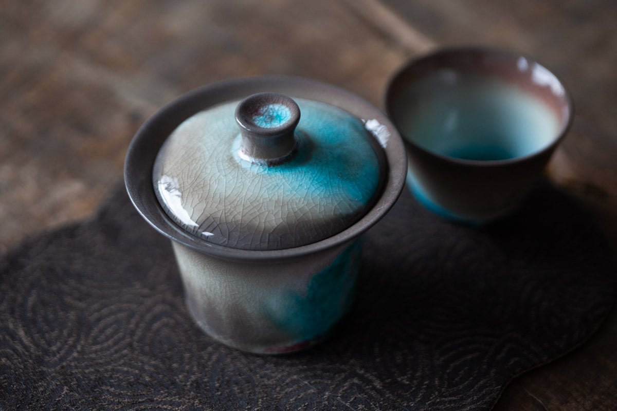 chameleon soda ash wood fired gaiwan 6 4 | BITTERLEAF TEAS chameleon soda ash wood fired gaiwan 6 4 | BITTERLEAF TEAS