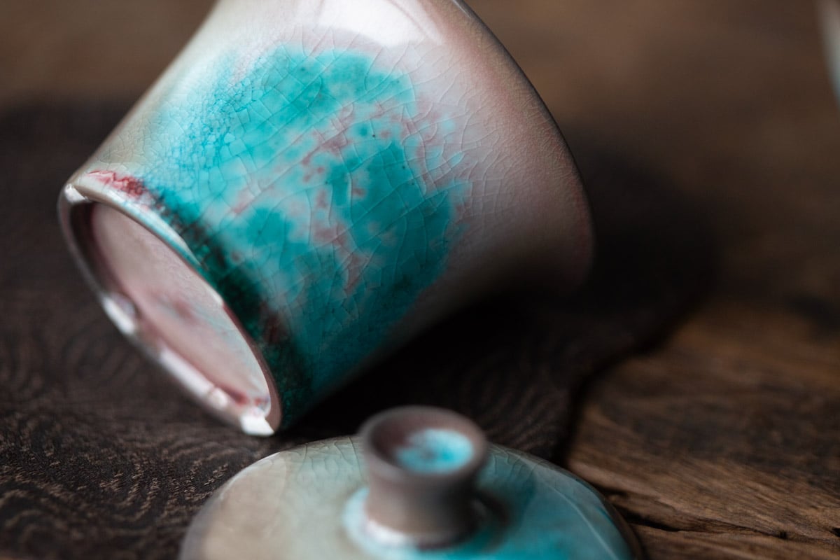 chameleon soda ash wood fired gaiwan 6 7 | BITTERLEAF TEAS chameleon soda ash wood fired gaiwan 6 7 | BITTERLEAF TEAS