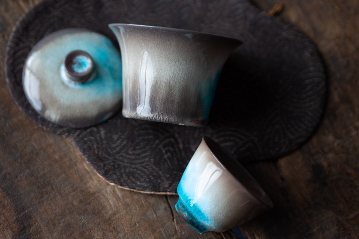 chameleon soda ash wood fired gaiwan 6 8 | BITTERLEAF TEAS chameleon soda ash wood fired gaiwan 6 8 | BITTERLEAF TEAS