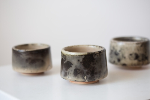 Ink Shino Glazed Teacup - A-C