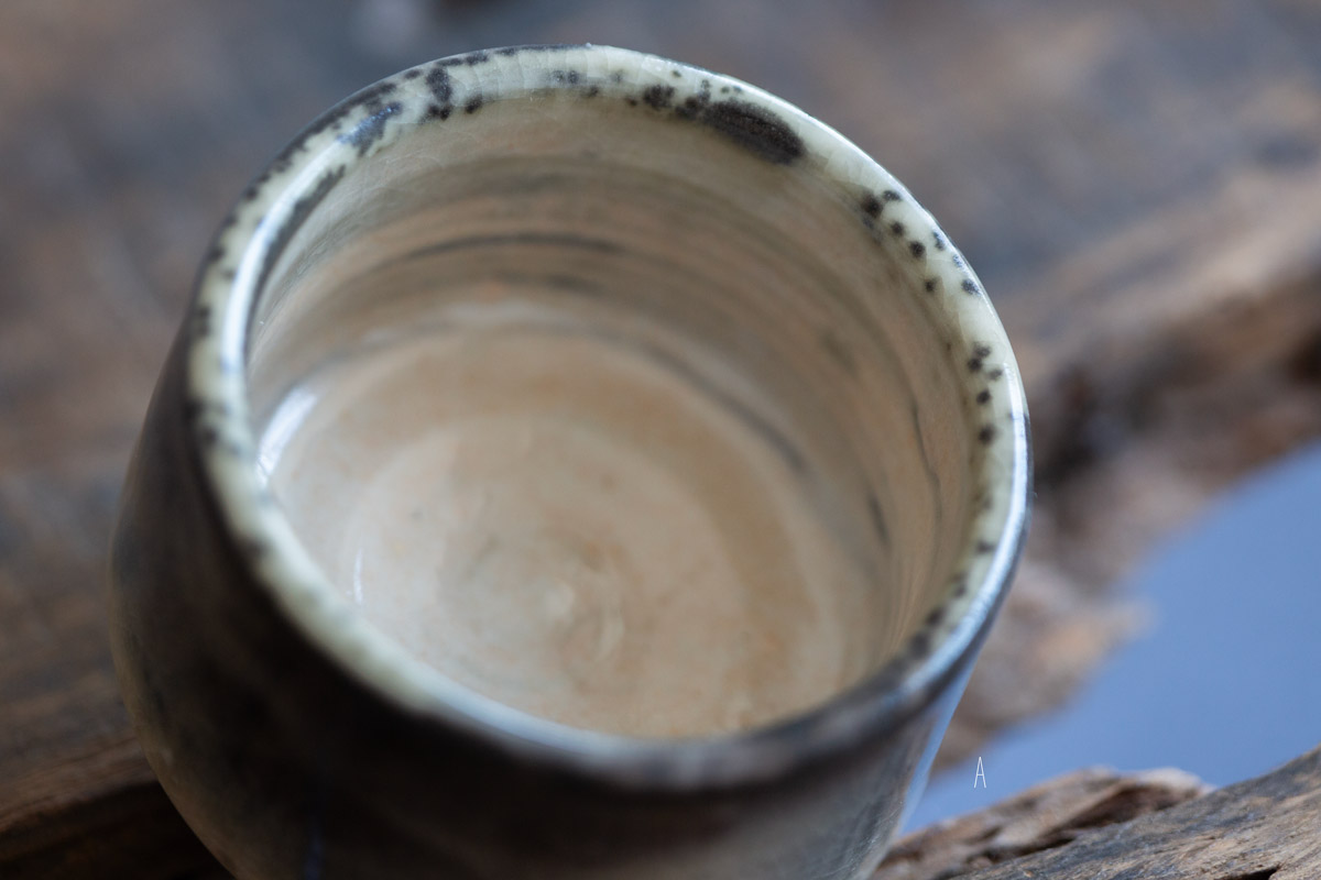 ink shino glaze teacup 1 5 | BITTERLEAF TEAS ink shino glaze teacup 1 5 | BITTERLEAF TEAS