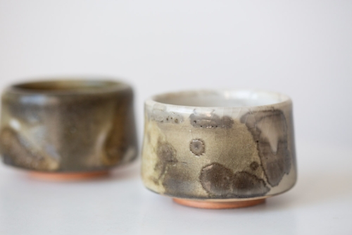 Ink Shino Glazed Teacup - D-E