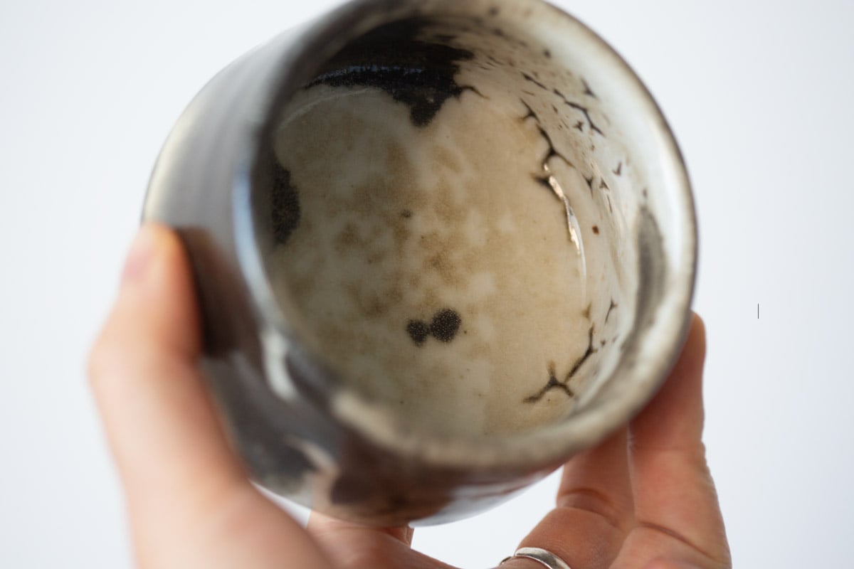 ink shino glaze teacup 4 20 | BITTERLEAF TEAS ink shino glaze teacup 4 20 | BITTERLEAF TEAS