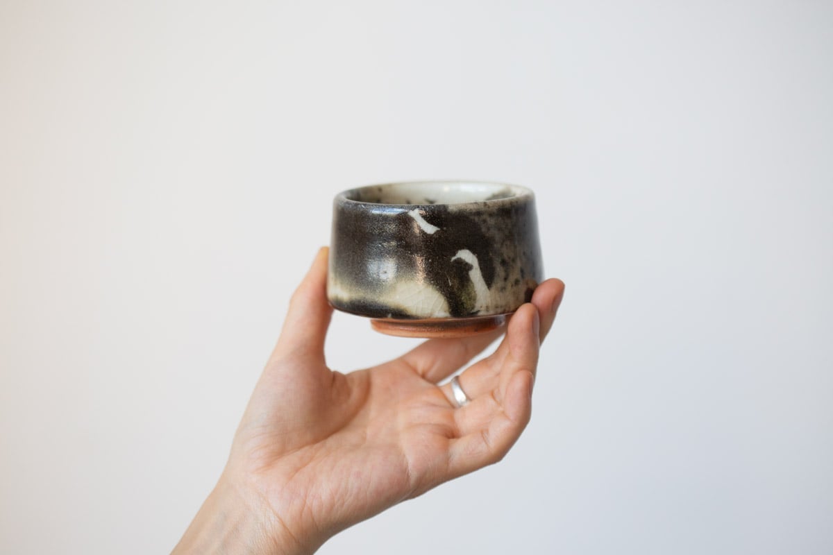 ink shino glaze teacup 4 25 | BITTERLEAF TEAS ink shino glaze teacup 4 25 | BITTERLEAF TEAS