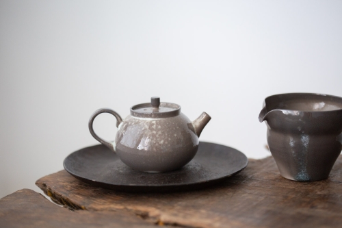 Stratus Soda Ash Wood Fired Teapot VI