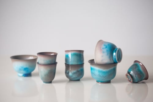 Chameleon Soda Ash Wood Fired Teacup