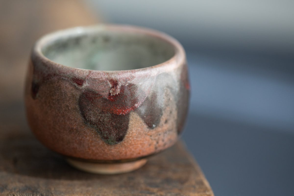 ink shino glazed teacup round 13 | BITTERLEAF TEAS ink shino glazed teacup round 13 | BITTERLEAF TEAS