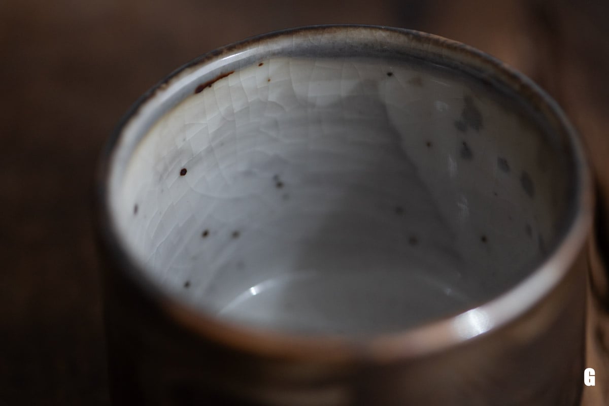 ink shino glazed teacup straight 20 | BITTERLEAF TEAS ink shino glazed teacup straight 20 | BITTERLEAF TEAS