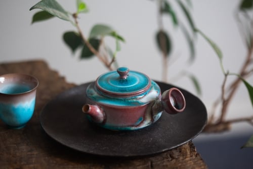 Chameleon Soda Ash Wood Fired Teapot II
