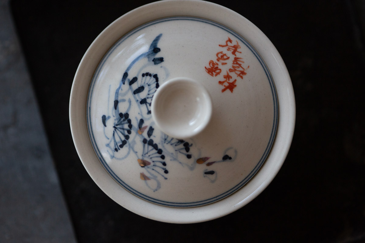 gilded quinghua gaiwan plum blossom 2 | BITTERLEAF TEAS gilded quinghua gaiwan plum blossom 2 | BITTERLEAF TEAS