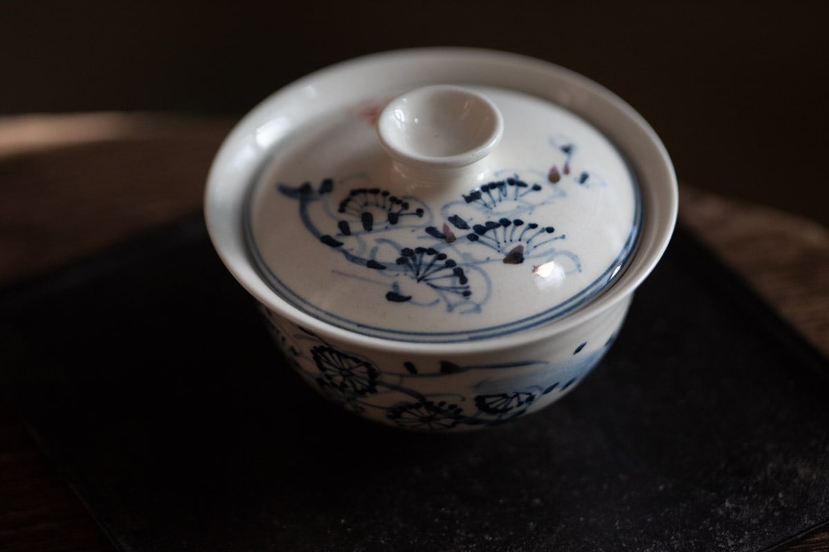 gilded quinghua gaiwan plum blossom 3 | BITTERLEAF TEAS gilded quinghua gaiwan plum blossom 3 | BITTERLEAF TEAS